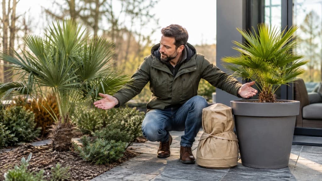 Winterharte Palme vs. Kübelpalme