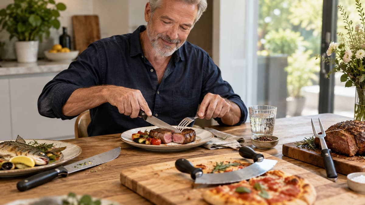 Spezialbesteck: Fisch, Steak, Pizza, Tranchieren