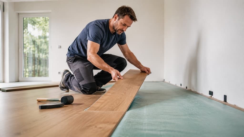 Laminat verlegen: Kompletter Aufbau von Unterlage bis Schnitt