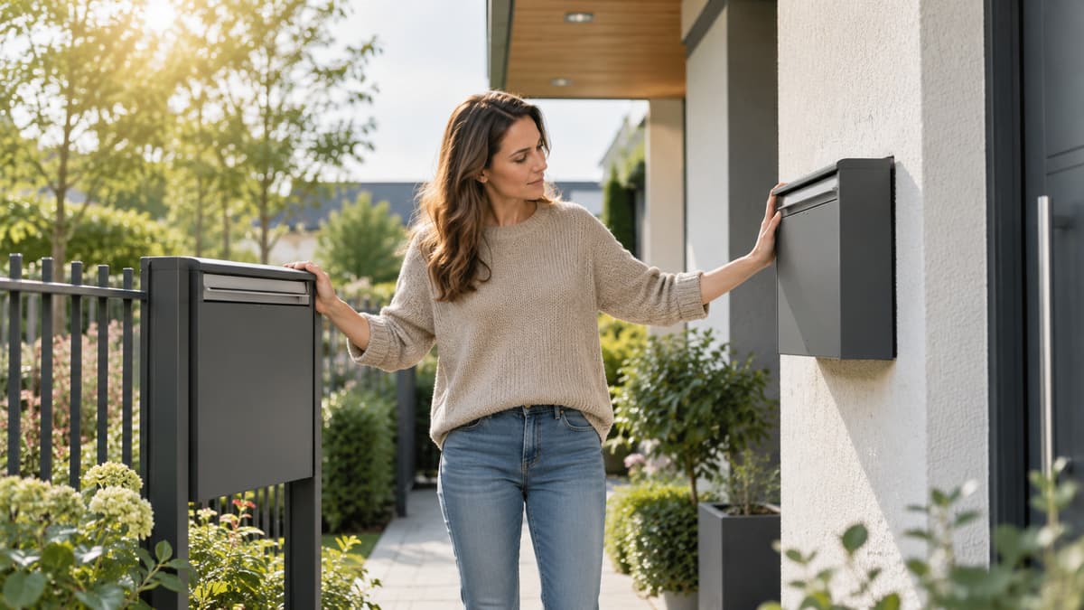 Standbriefkasten oder Wandbriefkasten
