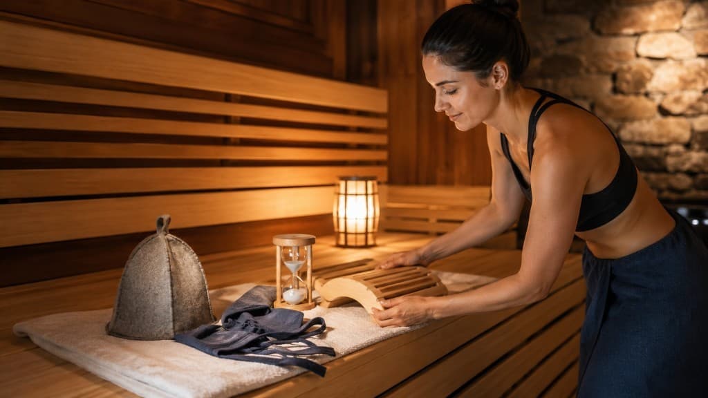 Sauna-Zubehör Must-haves: Hut, Kilt und Lampe