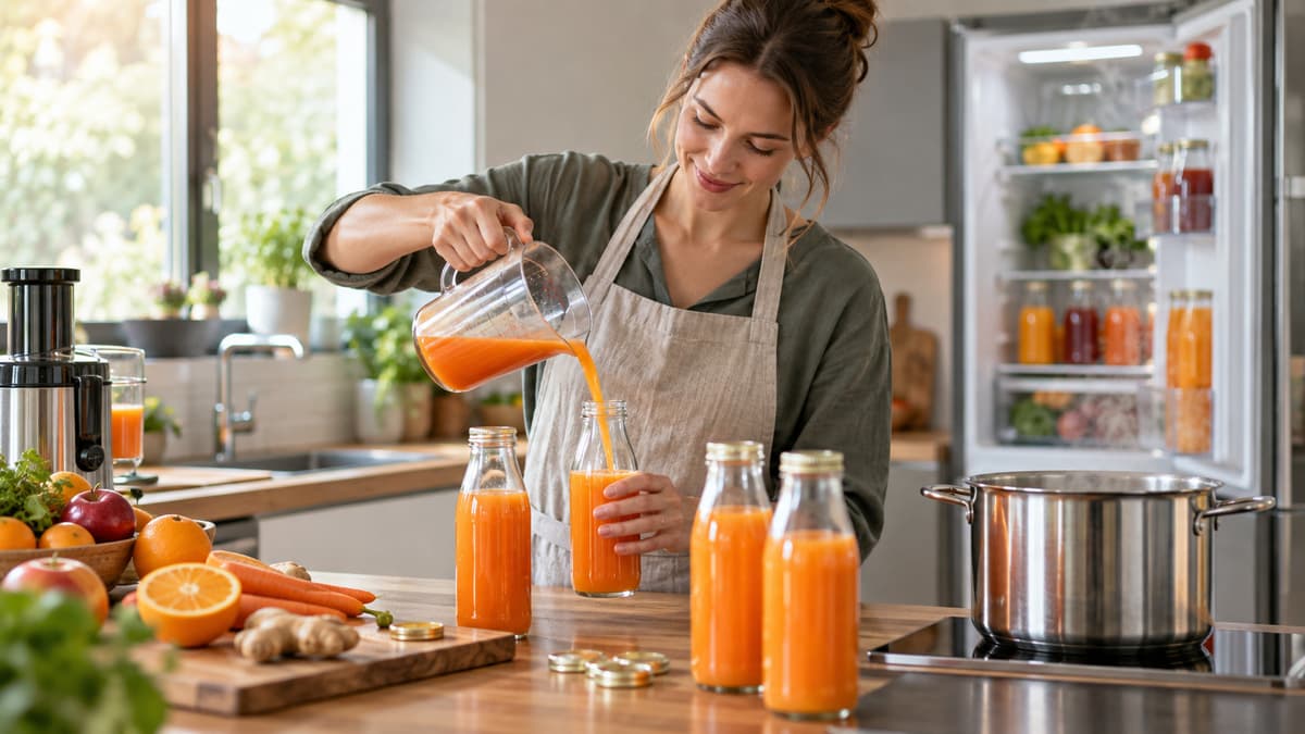 Saft haltbar machen: Kühlen, pasteurisieren, einfrieren