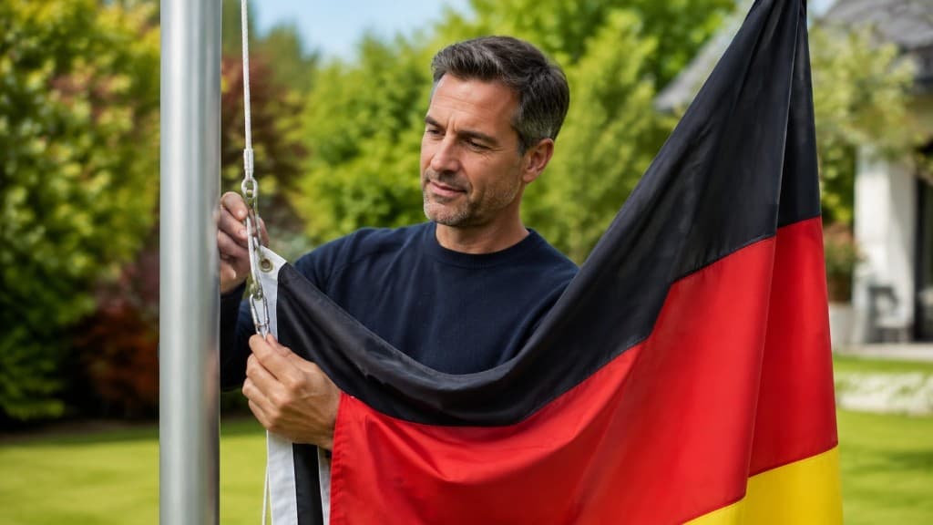 Flagge hissen Länder: Bürgerflagge, Maß, Respekt