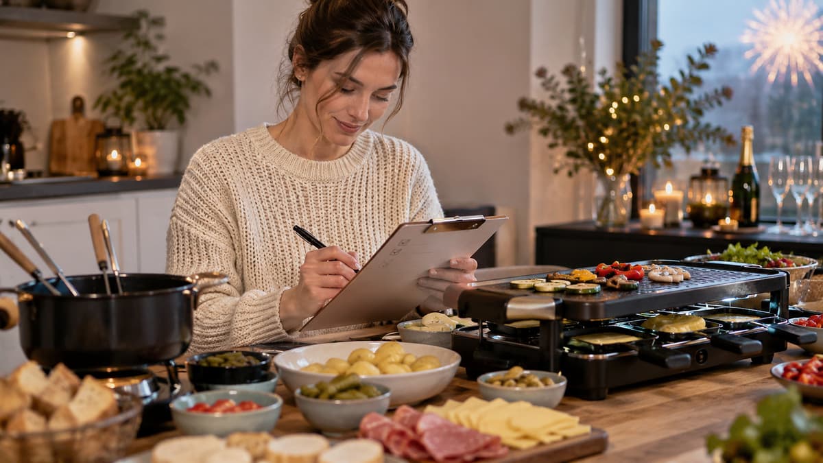 Silvester-Checkliste Fondue und Raclette