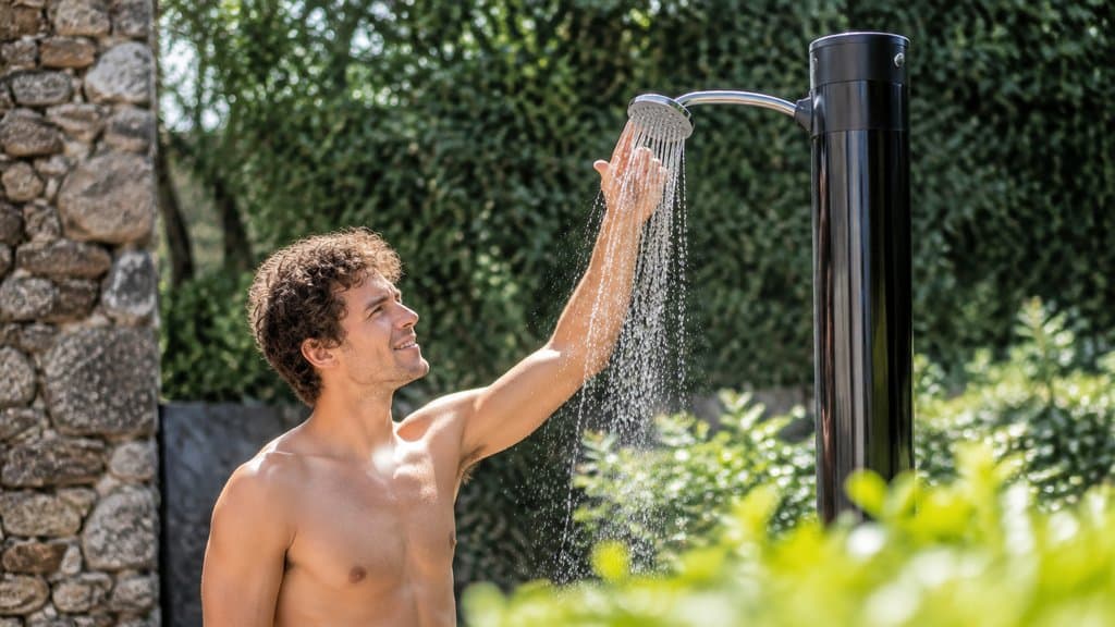 Outdoor-Dusche planen