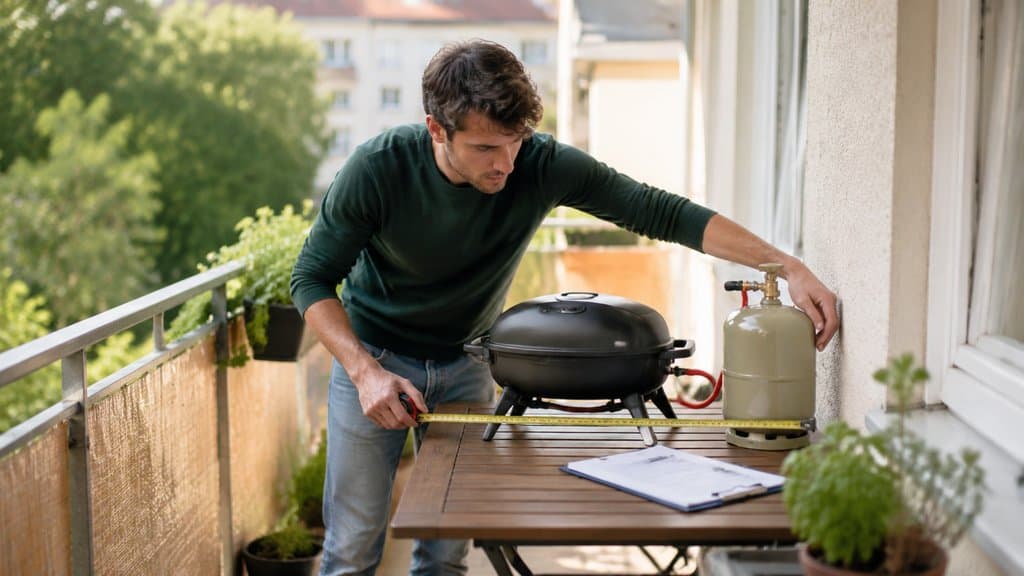 Grillen auf dem Balkon