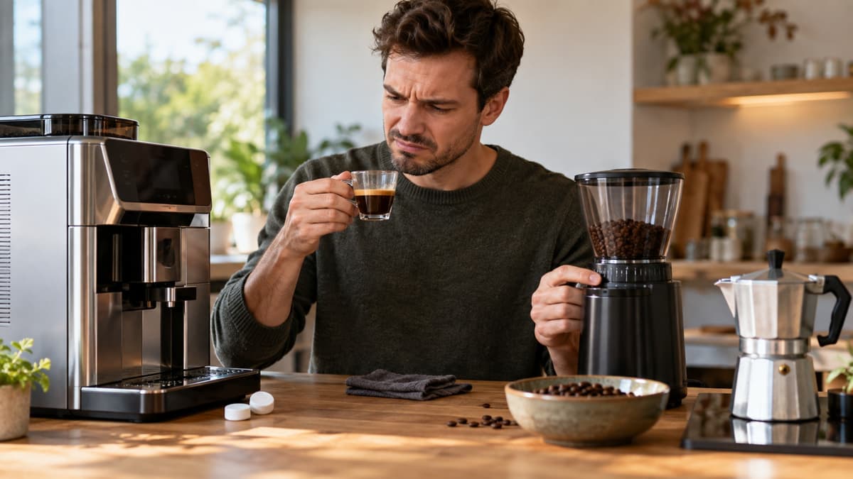 Kaffee schmeckt bitter: Ursachen bei Vollautomat, Siebträger und Mokka