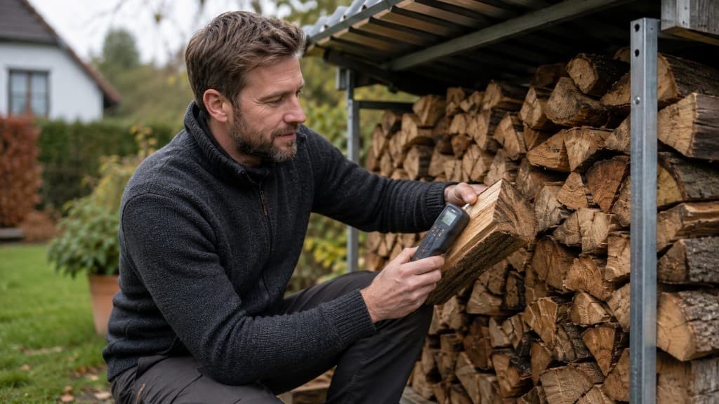 Brennholz richtig lagern: Restfeuchte, Luft, Schutz