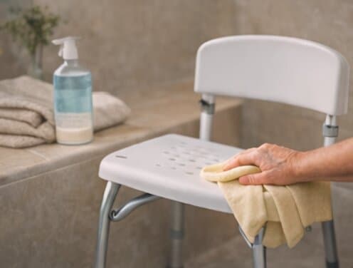 Duschhocker richtig reinigen und pflegen – So bleibt er hygienisch