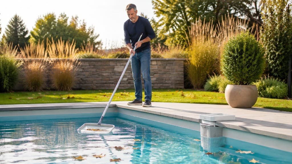 Poolkescher oder Skimmer: Oberfläche richtig halten