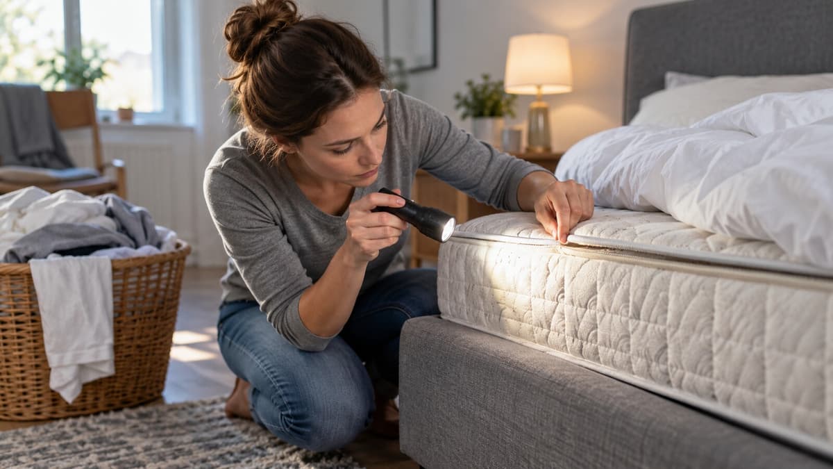 Schlafzimmer und Textilienpflege bei Verdacht auf Bettwanzen Flöhe oder Milben