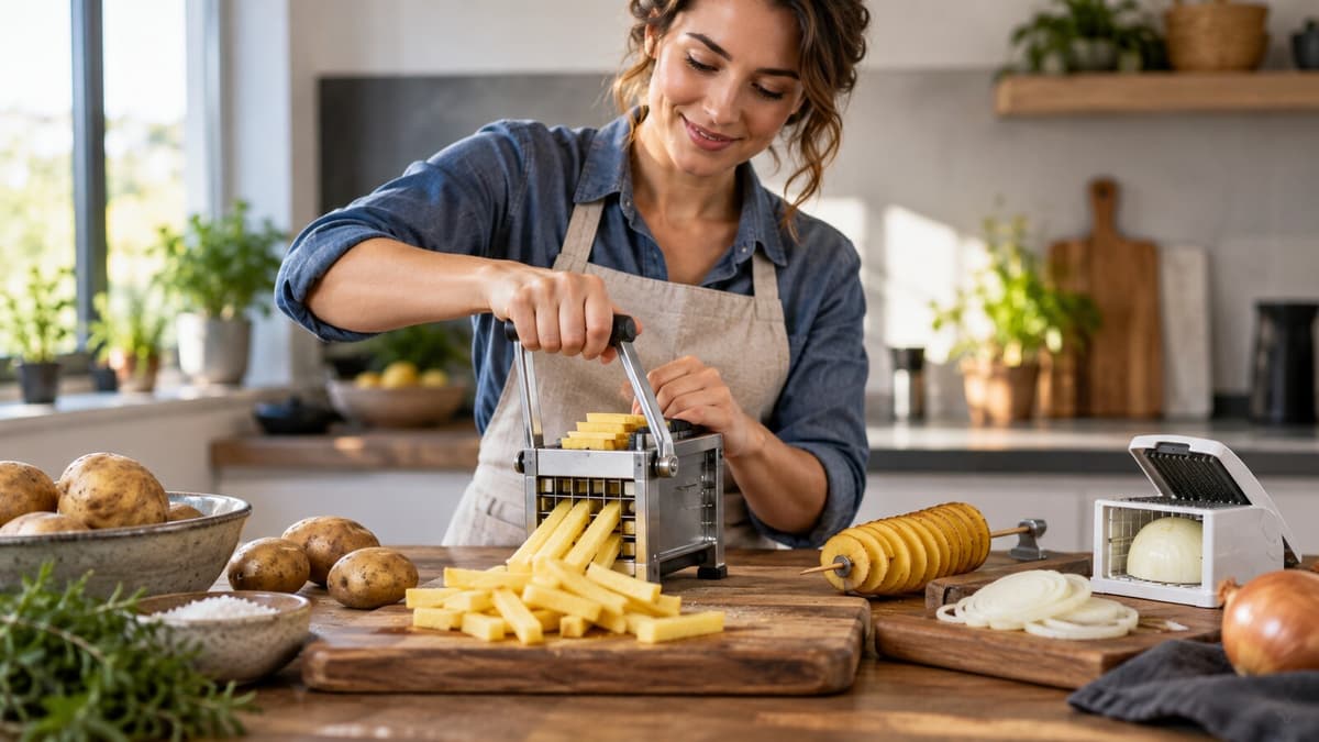 Pommes, Twister, Zwiebel: Spezialschnitte für Snacks