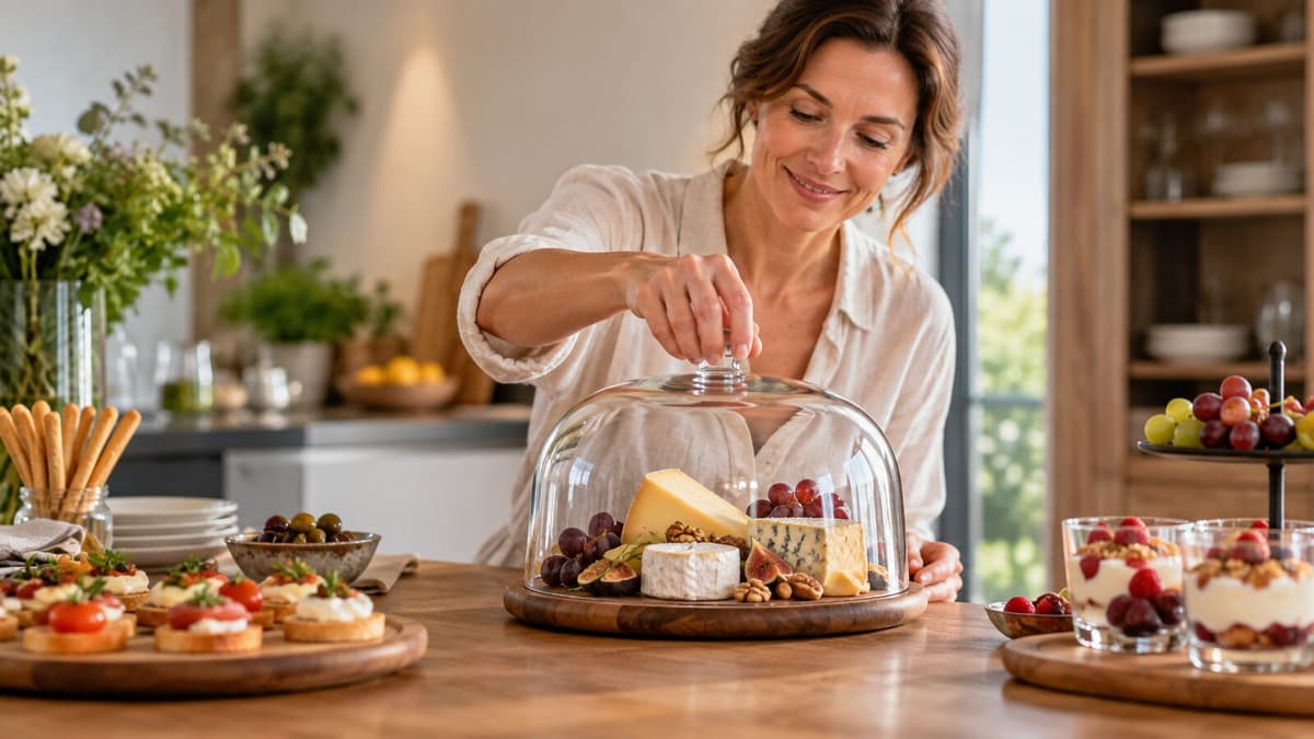 Käse und Fingerfood