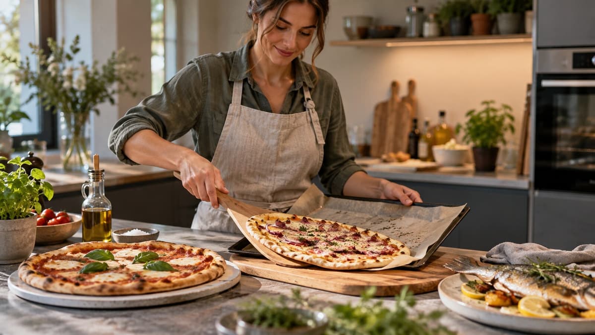 Pizzateller Fischteller Flammkuchenbrett: wann Spezialsinn