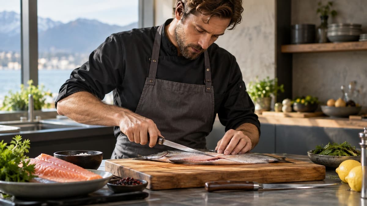 Sushi- und Filetiermesser für Fisch