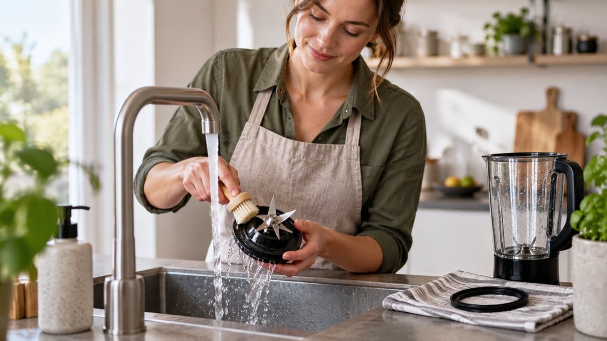 Mixer richtig reinigen: Messer, Dichtung und Geruch