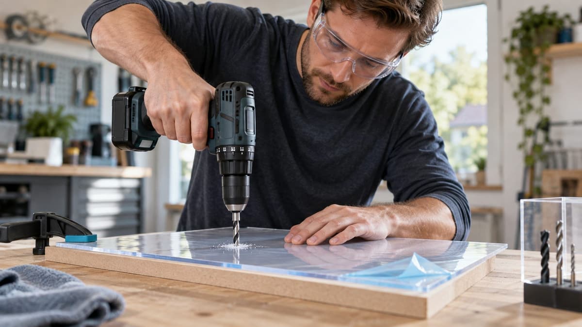 Acrylglas bohren ohne Risse