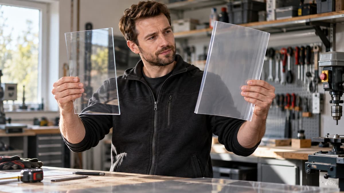 Acrylglas oder Polycarbonat: was in die Werkstatt gehört