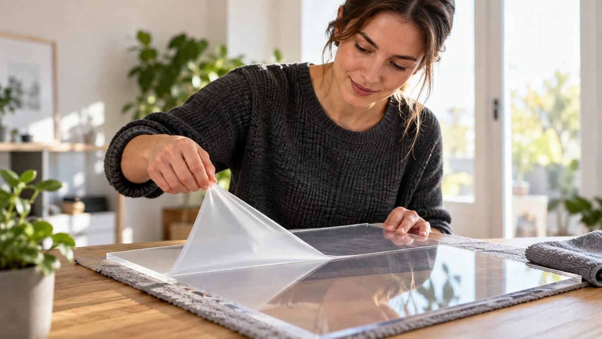 Acrylglas Schutzfolie entfernen: ohne Kratzer und Klebereste