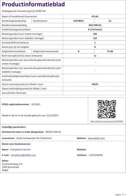 Atlas 205/70 R15 106/104R C – Testsieger im Vergleich Ganzjahresreifen 205/70 R15