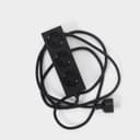 Pedestal Power Bar 3-Fach Charcoal, magnetisch, 2 m
