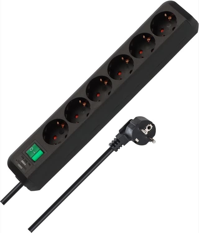 Brennenstuhl Eco-Line 6-Fach mit Schalter 1,5 m