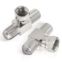 Superbat F-Typ 3-Wege-T-Adapter (2 Stück)