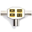 TronicXL Koax-Antennenverteiler 2-Fach T-Stück