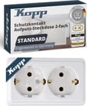 Kopp STANDARD 2-fach Arktis-Weiß IP20