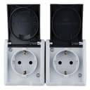 REV AquaForm 2-fach IP44 grau