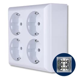 REV REV PlanoLuxe 4-fach IP20 weiß