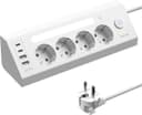 AORIDO 4-fach Eckleiste USB-A/C mit LED