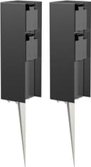 ledscom.de POMI 2× Steckdosensäule 2-fach, 23 cm