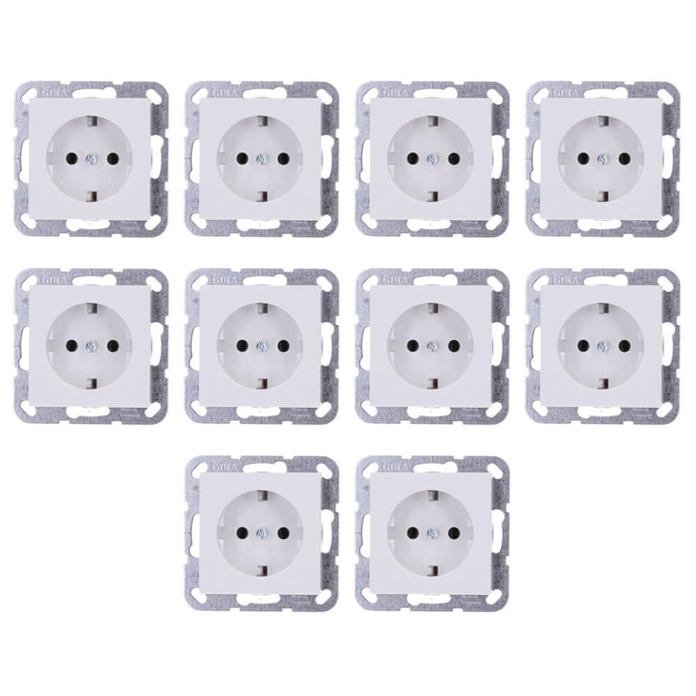 Gira 418803 10er-Pack weiß