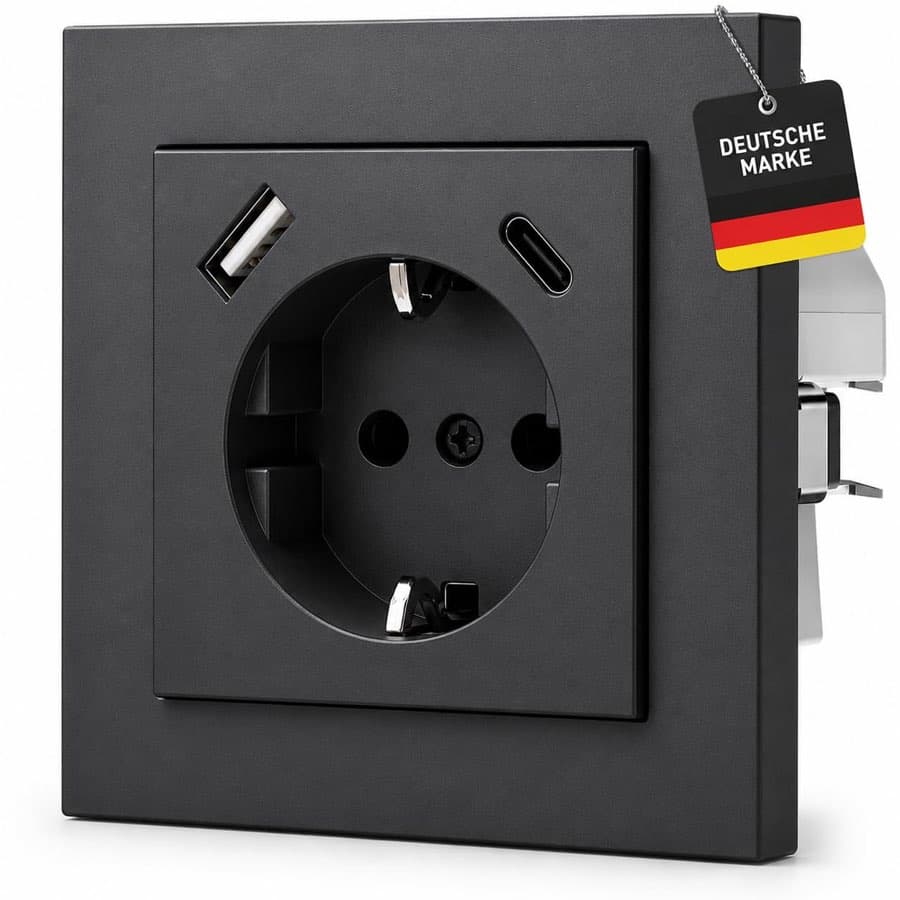 VOLTEVA USB-A/C anthrazit (Gira-kompatibel)
