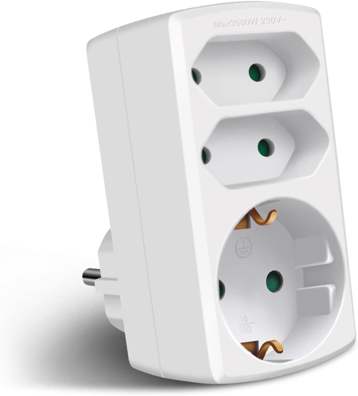 EXTRASTAR 3-fach (2× Euro + 1× Schuko)
