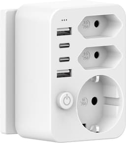 HANYEAL HANYEAL Mehrfachadapter USB-C/A mit Schalter