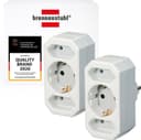 Brennenstuhl 3-fach 2er-Set (2× Euro + 1× Schuko)