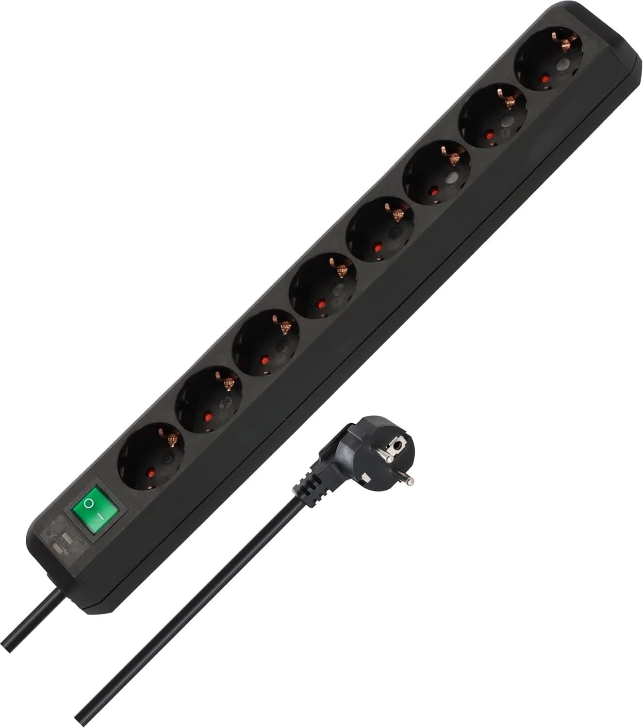 Brennenstuhl Eco-Line 8-Fach schwarz 3 m