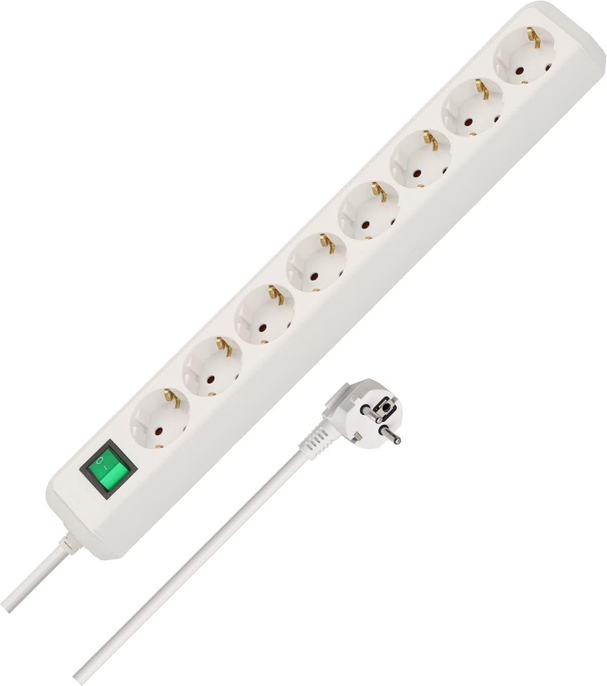 Brennenstuhl Eco-Line 8-Fach weiß 3 m