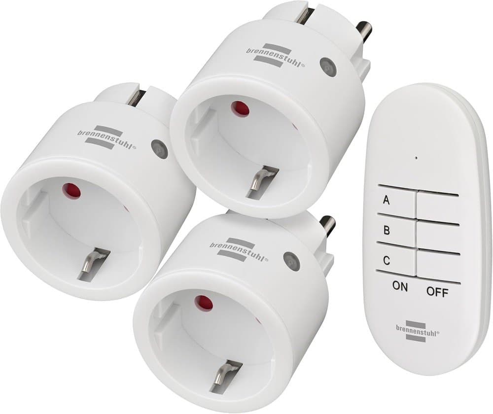 Brennenstuhl Comfort-Line Funksteckdosen Mini 3+1