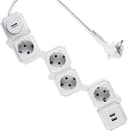 UCOMEN 4-Fach mit Gelenken und 2×USB-A