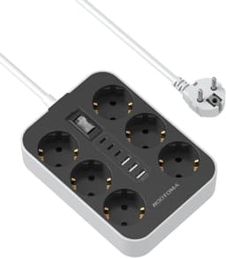 ROOTOMA ROOTOMA 6-Fach mit 3×USB-C