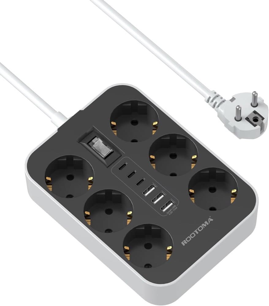 ROOTOMA 6-Fach mit 3×USB-C