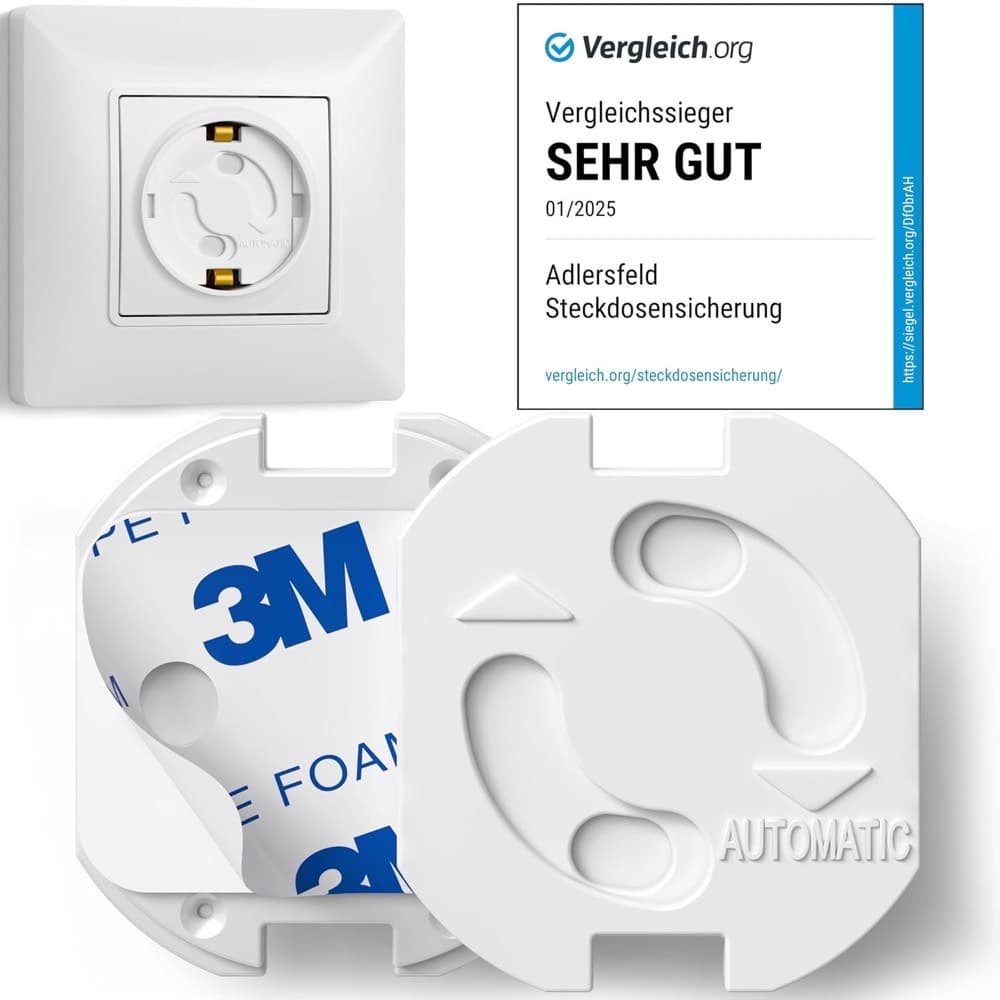 Adlersfeld 20x Steckdosensicherung Drehmechanik (3M)