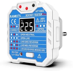 KAIWEETS KAIWEETS HT106D Steckdosentester LCD