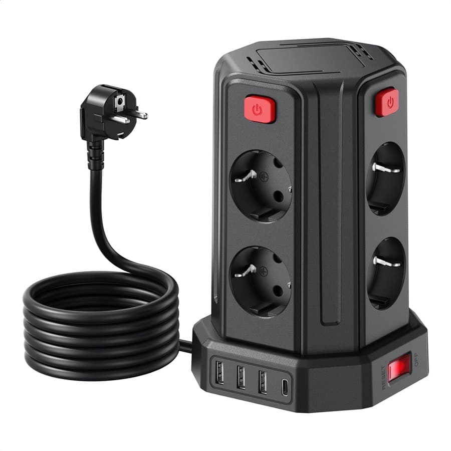 Sameriver Steckdosenturm 8-Fach (3 m)