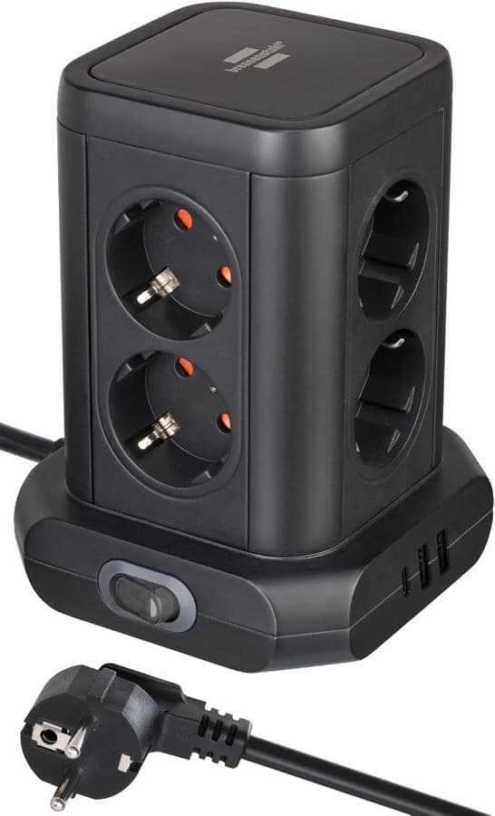 Brennenstuhl Steckdosenturm 8-Fach USB-C PD