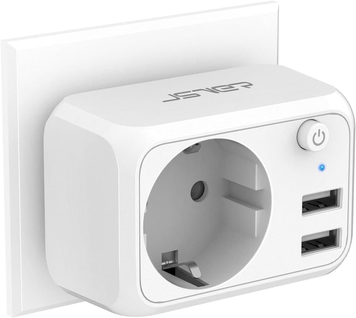 JSVER Hybrid USB-Steckdose mit Schalter