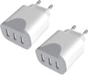 VCREEN 2er-Pack 3-Port USB-A 15W